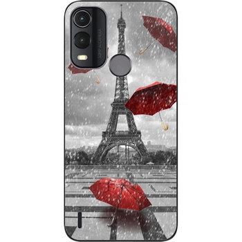 Бампер силиконовый чехол SMTT для Nokia G11 Plus с картинкой Париж