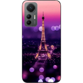 Силиконовый чехол SMTT для Xiaomi 12 Lite с картинкой Париж ночью