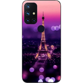 Силиконовый чехол SMTT для OnePlus Nord N10 5G с картинкой Париж ночью