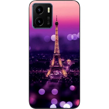Силиконовый чехол SMTT для Vivo Y15s с картинкой Париж ночью
