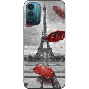 Бампер силиконовый чехол SMTT для Nokia G21 с картинкой Париж