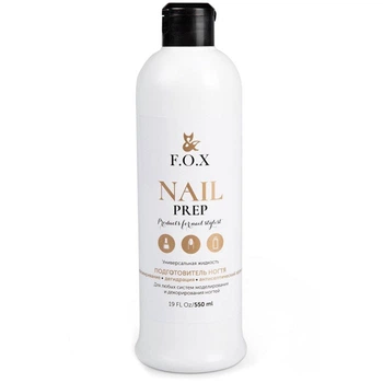 Засіб для знежирення та дегідратації нігтів F.O.X gold Nail Prep 550 мл