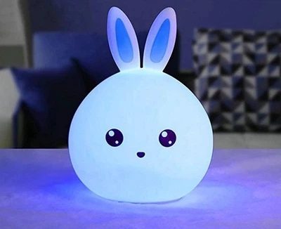 Силіконовий нічник лампа у формі кролика 3DTOYSLAMP