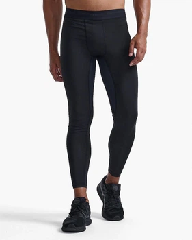 Мужские компрессионные тайтсы 2XU, Base Layer Compression Tights, L, черный/черный логотип