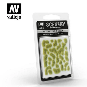 Трава для диорамы Light Green (4 мм) Vallejo (SC407)