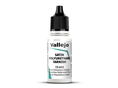 Лак сатиновый (полуматовый) полиуретановый 18 мл. Vallejo (72652)