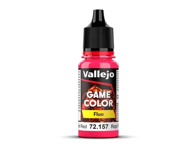 Фарба Червоний флуоресцентний (Fluorescent Red) 18 мл. Game Color - Fluo Vallejo (72157)
