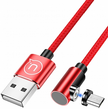 Кабель кутовий магнітний Usams U54 USB - micro-USB 1 м Red (6958444912431)