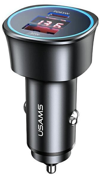 Автомобільний зарядний пристрій Usams C26 95W Fast Charge Black (6958444973692)