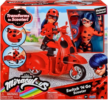 Figurka do gier Miraculous Ladybug Switch And Go Scooter (43377506683)