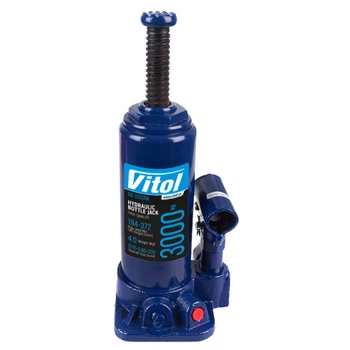 Домкрат гидравлический 3 тонны 372мм в чемодане Vitol ДБ-03006К