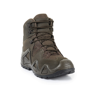 Демисезонные мужские ботинки для туризма и активного отдыха полевые М-Тас Alligator Brown Black 46 на шнуровке с анатомической стелькой водонепроницаемые