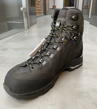 Ботинки трекинговые Lowa Camino GTX 41,5 р, Темно-серые (Anthracite/Kiwi), высокие походные ботинки