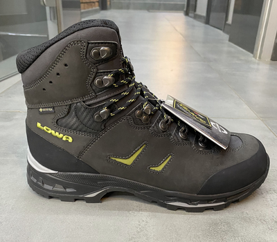 Ботинки трекинговые Lowa Camino GTX 41,5 р, Темно-серые (Anthracite/Kiwi), высокие походные ботинки