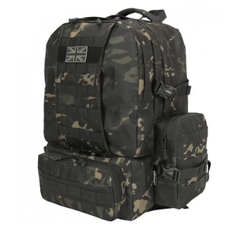 Тактичний рюкзак Expedition Kombat Tactical 50л Чорний мультикам (300871) Kali