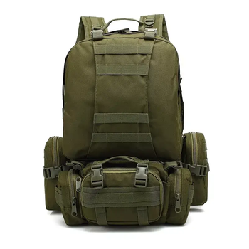 Тактический рюкзак 52л из ткани Oxford Зеленый (52055) Kali