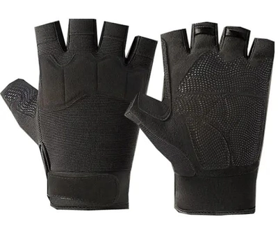 Тактические перчатки без пальцев L на липучке FQTAC039 Черный (2399413) Kali