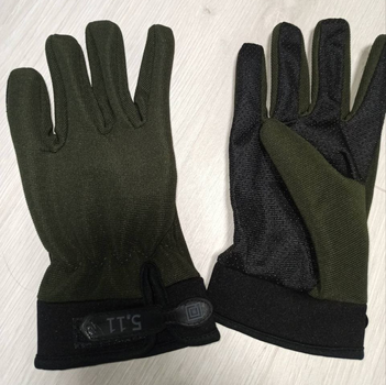 Тактические перчатки 5.11 с закрытыми пальцами Оливковый XL (511516) Kali
