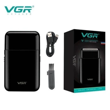 Электробритва портативная VGR V-39O шейвер для бритья бороды и усов с аккумулятором