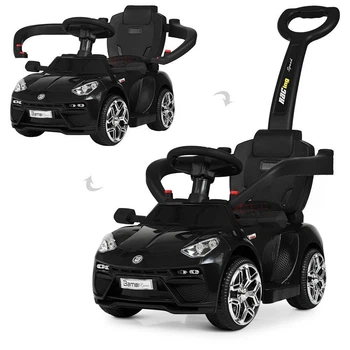Детский электромобиль каталка толокар Bambi Racer M 3591L-2 родительская ручка, подставка для ног и защитный бортик