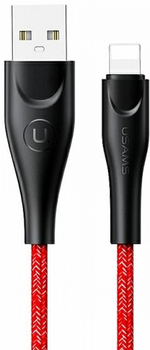 Кабель Usams U41 USB Type-A на Lightning 2 A Fast Charge 3 м Red (SJ397USB02) (6958444983592)