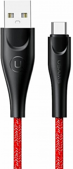 Кабель Usams U41 USB Type-A на USB Type-C 2 A Fast Charge 3 м Red (SJ398USB02) (6958444983615)