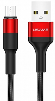 Kabel Usams U5 2 A USB Type-A na micro-USB 1.2 m Czerwony (SJ224USB02) (6958444957050)