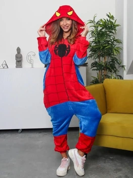 Піжама Кігурумі My Kigu Жіноча Людина Павук Spider Man Червоно-синій Розмір L 165-175 см (102641)