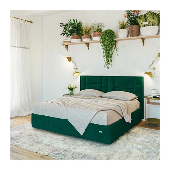 Кровать TaurusDesign Bagheera Comfort с нишей для белья 160x200 зеленый