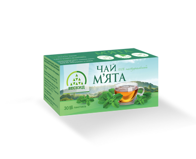 Чай трав'яний пакетований "М'ята" 30 г (30×1,0 г)