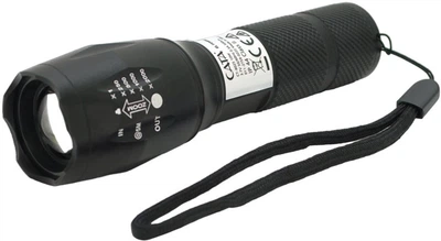 Ліхтар ручний Cata CT-8025 1 LED Cree XM-L T6 10W 5 режимів Zoom 18650/3400 IP44 microUSB (YT28978)