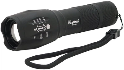 Ліхтар ручний Watton WT-023 1 LED Cree T6 3W 5 режимів Zoom 18650/2800 mAh IP44 СЗУ (YT29255)