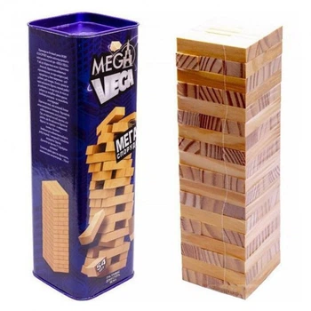 Настільна гра з дерев'яних брусків вежа "Mega vega" Danko toys G-MV-01U