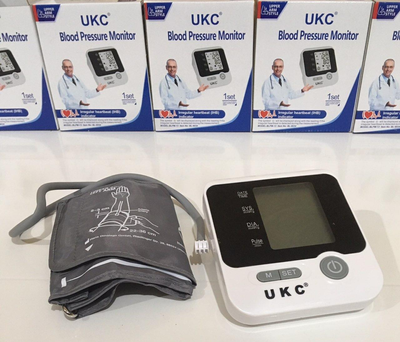 Автоматичний тонометр UKC BL8034 для вимірювання тиску і пульсу 300 г (8034BLTNMTR) (8034BLTNMTR) CLS55