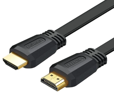 Кабель UGREEN ED015 HDMI to HDMI 2.0 Flat Cable 2m Black (UGR-70159)