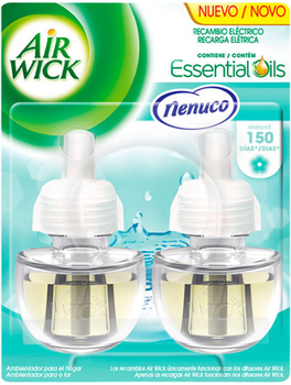 Odświeżacz powietrza Air Wick Essential Oils Recambio Nenuco 2 x 19 ml (8410104882686)