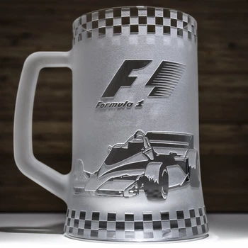 Келих для пива з гравіюванням Формула 1 Formula 1 матовий 670 мл