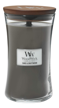 Świeca zapachowa Woodwick Sand & Driftwood aromat drewna i piasku 610 g (5038581054759)