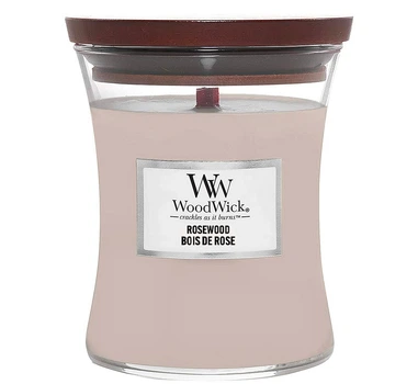 Ароматична свічка Woodwick Rosewood з дерев'яним гнотом 275 г (5038581077963)