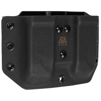 Паучер ATA Gear Double Pouch ver. 1 для магазину Glock-17/22/47 9mm, .40 Чорний 2000000142623