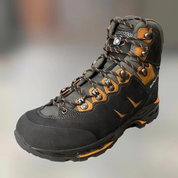 Ботинки трекинговые Lowa Camino GTX 41 р, Темно-серые (Anthracite/Kiwi), высокие походные ботинки