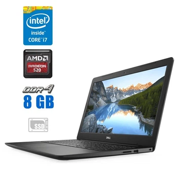 Ігровий ноутбук Dell Vostro 3583 / 15.6" (1920x1080) TN / Intel Core i7-8565U (4 (8) ядра по 1.8 - 4.6 GHz) / 8 GB DDR4 / 256 GB SSD / AMD Radeon 520, 2 GB GDDR5, 64-bit / WebCam / Windows 10 б/в