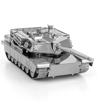 Металлический 3D-пазл конструктор 3D-пазл Танк M1 Abrams