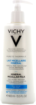 Mleczko micelarne Vichy do twarzy i oczu Pureté Thermale Mineral Micellar Milk 400 ml (3337875675000)