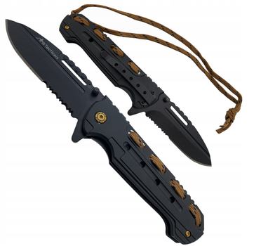 Спасательный Складной Многофункциональный Нож JB Tacticals EDC HUNTING 09 Черный