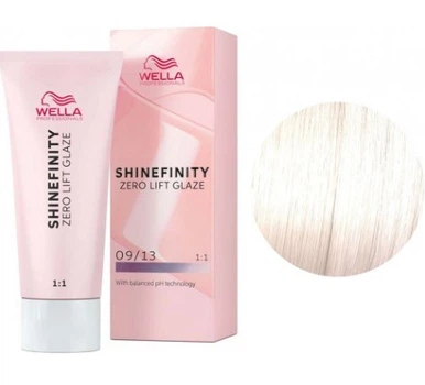 Краска для волос Wella Shinefinity 09/13 очень светлый блондин пепельно-золотой 60 мл