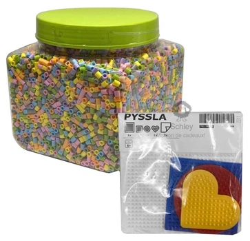ІКЕА (Ікея) Термомозаїка PYSSLA, 603.160.73 + Форми для мозаїки 701.285.71