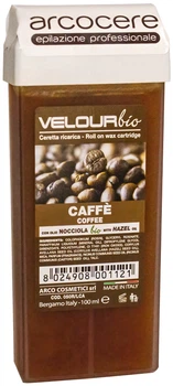 Воск в кассете для депиляции Arcocere Velour Bio Coffee Кофе 100 мл (8024908001121)