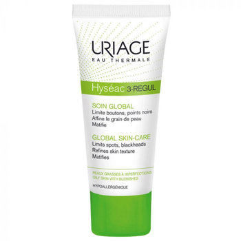 Крем для обличчя Uriage Hyseac 3-Regul Global Pielęgnacja для жирної та проблемної шкіри 40 мл (3661434004308)