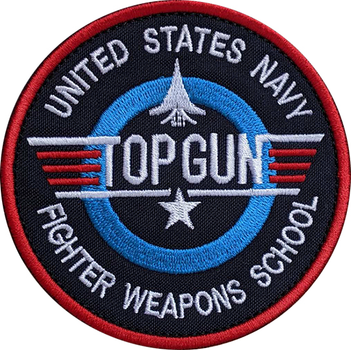 Нашивка Top Gun United States Navy Fighter Weapons School Black US7